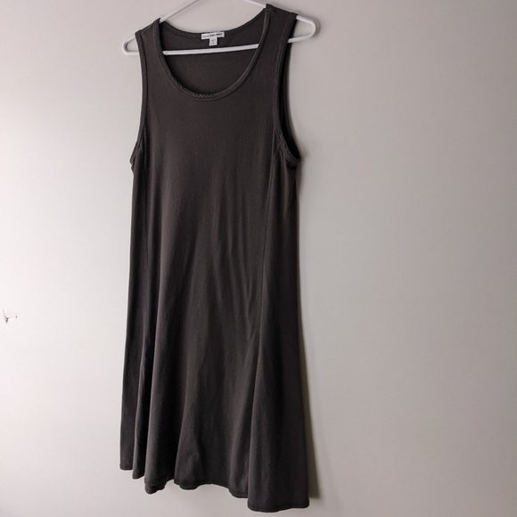 James Perse Sleeveless Tank Mini Swing Dress Grey Size Medium - Picture 5 of 13